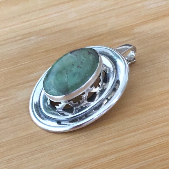 $72 Unique Vintage Estate Pendant  Sterling Silver  Signed PL 925 TAXCO MEX - Picture 5 of 9